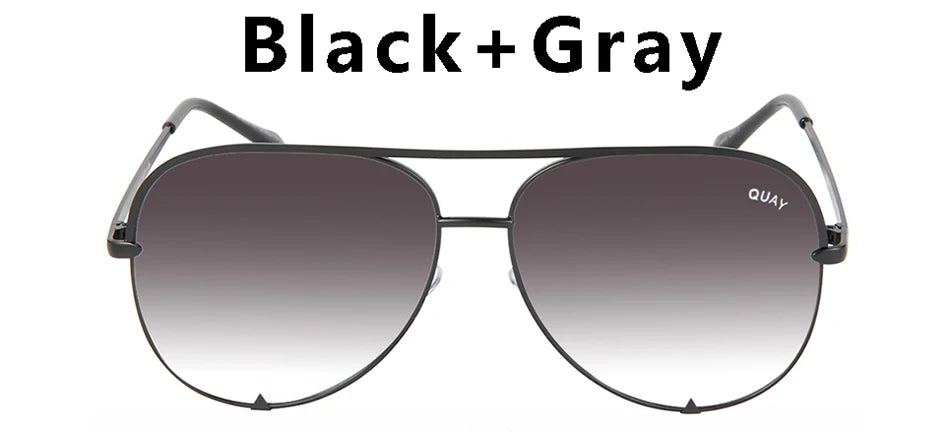Quay Pilot Sunglasses for Women with Metal Frame Brand Design Viral Trending Sun Glasses, Eye Catching for All Seasons