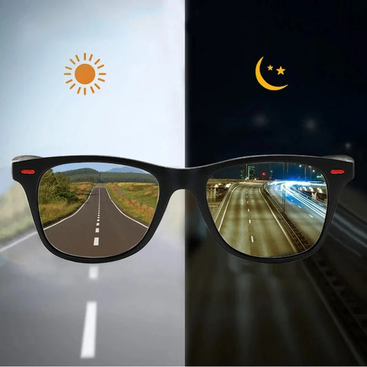 2025 Night Vision Glasses PC Frame Polarized Sunglasses Men Women Outdoor Sport Sun Glasses Day Night Vision Driver Night Glasses Goggles