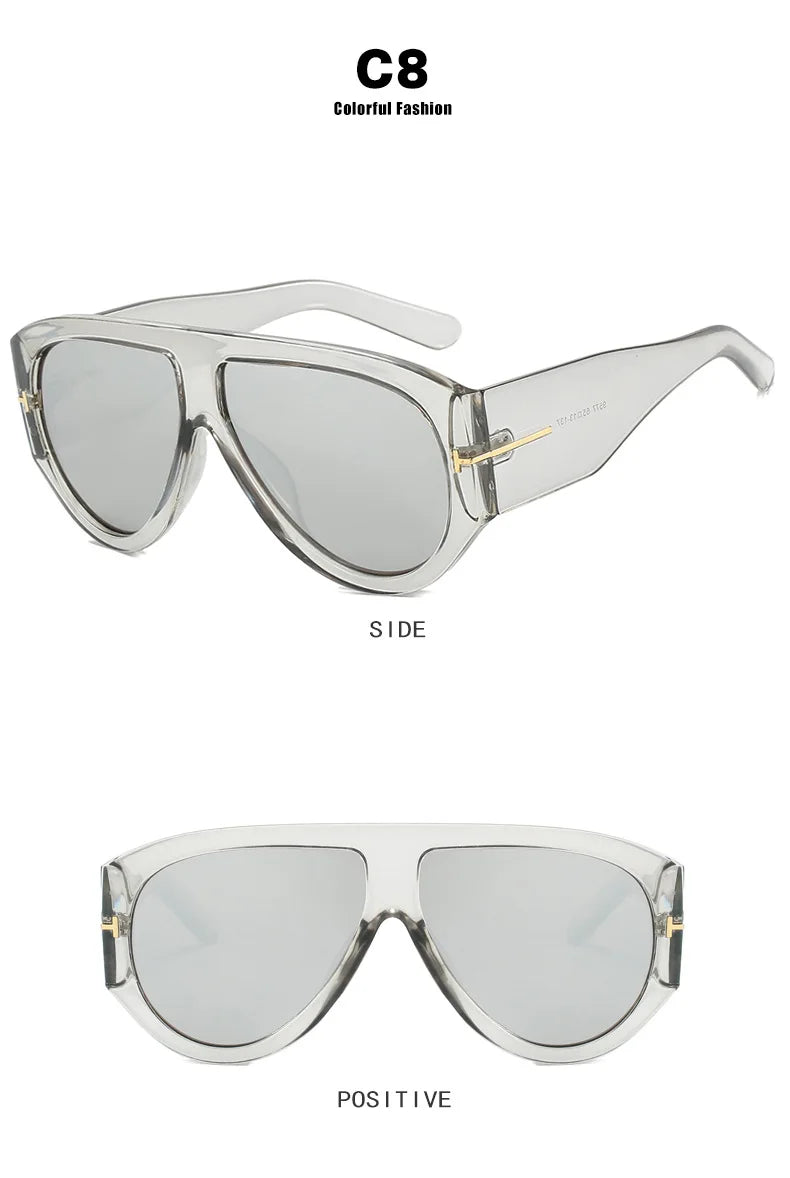 Trendy 2025 Oversize Aviator Glasses