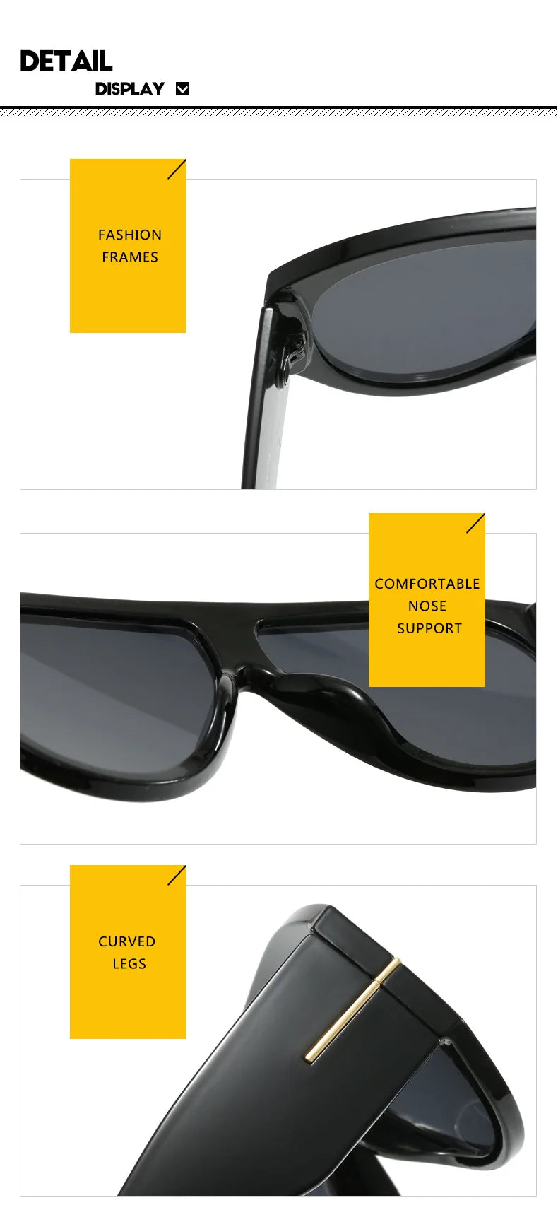 Trendy 2025 Oversize Aviator Glasses