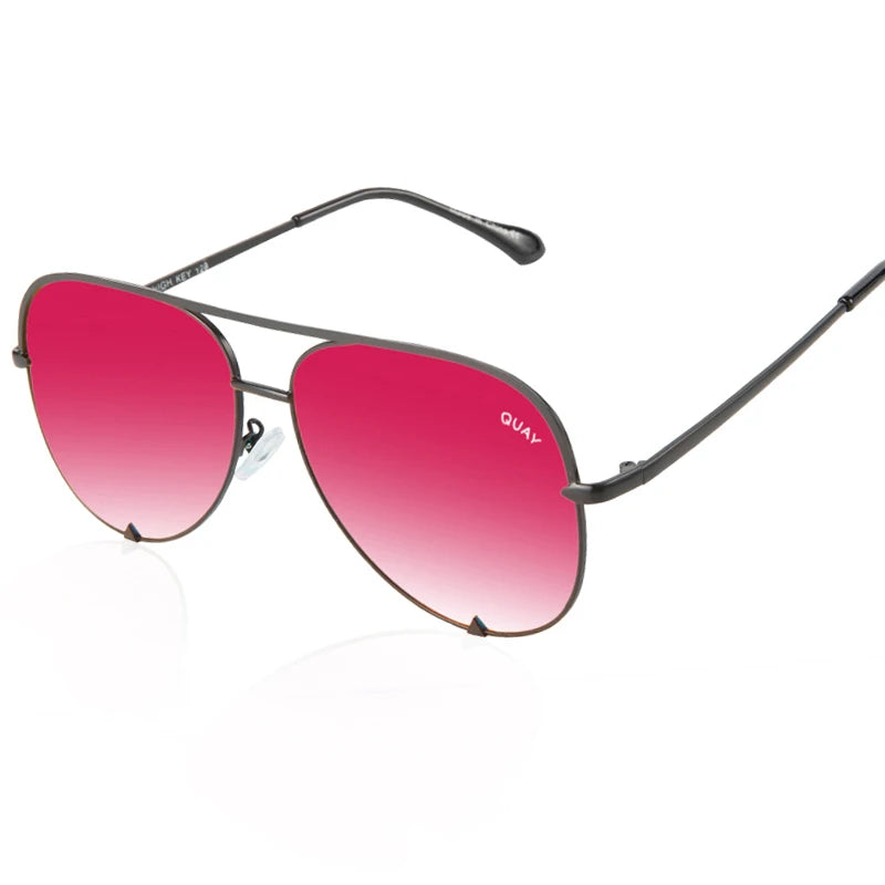 Quay Pilot Sunglasses for Women with Metal Frame Brand Design Viral Trending Sun Glasses, Eye Catching for All Seasons