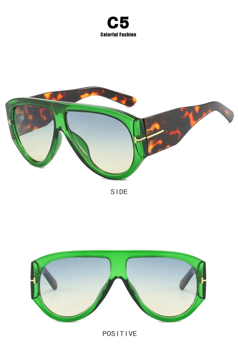 Trendy 2025 Oversize Aviator Glasses