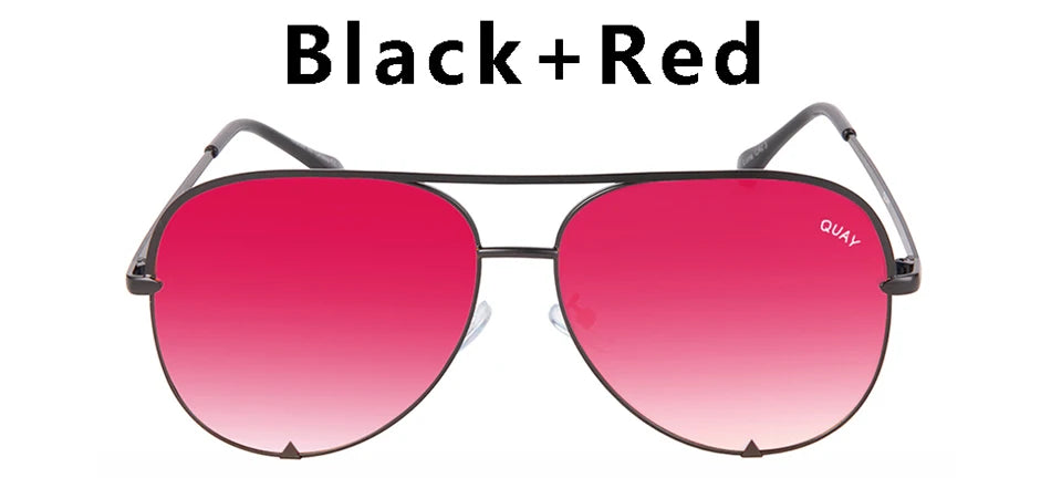 Quay Pilot Sunglasses for Women with Metal Frame Brand Design Viral Trending Sun Glasses, Eye Catching for All Seasons