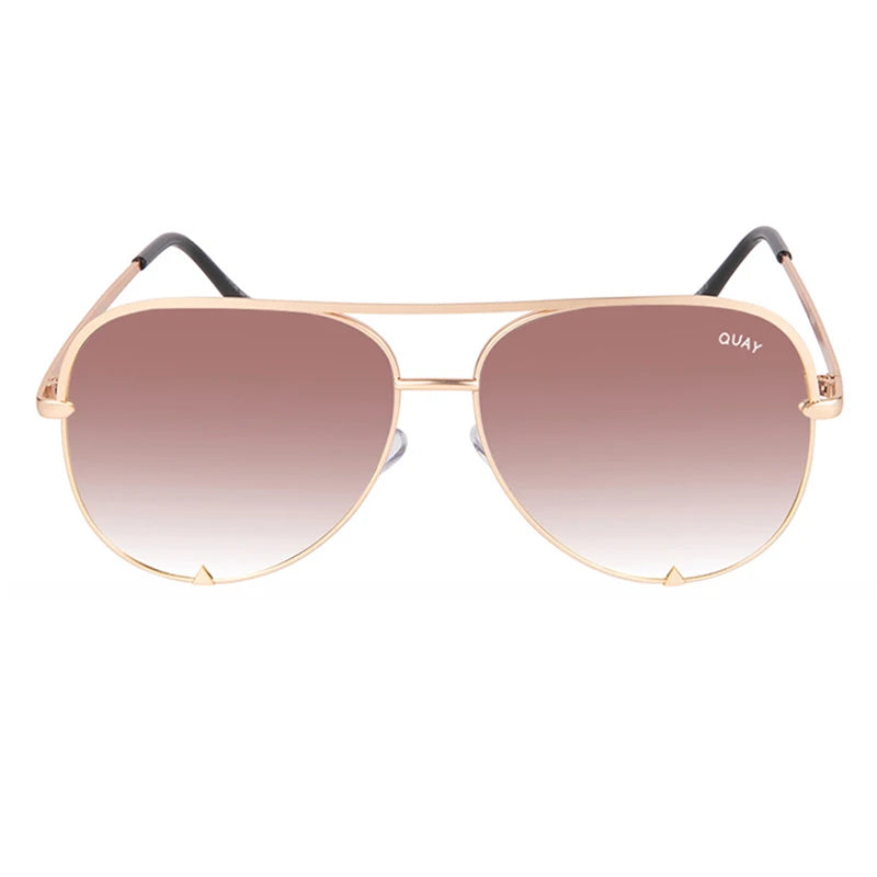 Quay Pilot Sunglasses for Women with Metal Frame Brand Design Viral Trending Sun Glasses, Eye Catching for All Seasons
