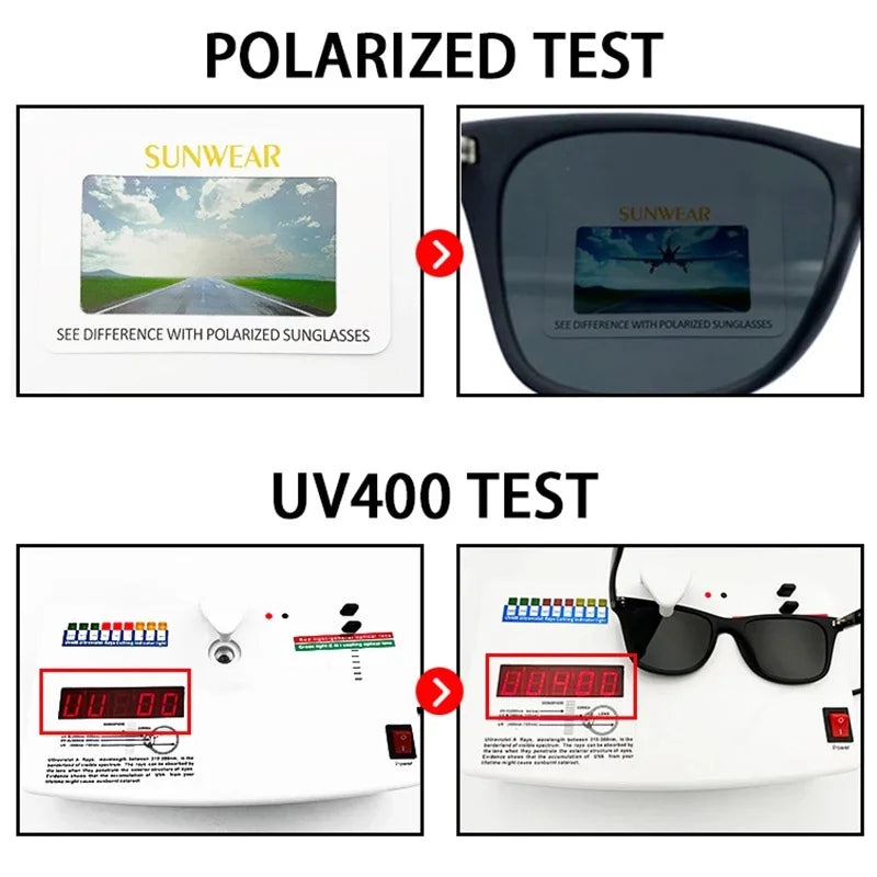 2025 Night Vision Glasses PC Frame Polarized Sunglasses Men Women Outdoor Sport Sun Glasses Day Night Vision Driver Night Glasses Goggles