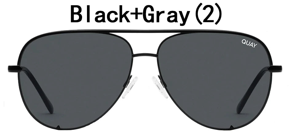 Quay Pilot Sunglasses for Women with Metal Frame Brand Design Viral Trending Sun Glasses, Eye Catching for All Seasons