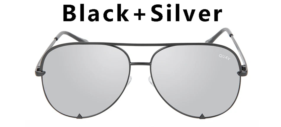 Quay Pilot Sunglasses for Women with Metal Frame Brand Design Viral Trending Sun Glasses, Eye Catching for All Seasons