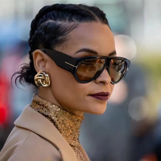 Trendy 2025 Oversize Aviator Glasses