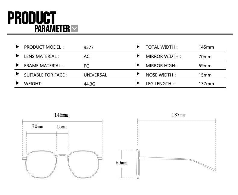 Trendy 2025 Oversize Aviator Glasses