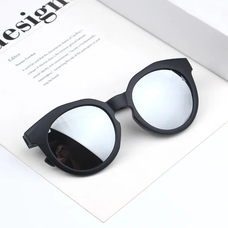 2025 Kids Sunglasses Colorful Reflective Mirror Hot Sale Boys Girls Children Classic Viral Cute Sun Glasses Round Eyewear UV400