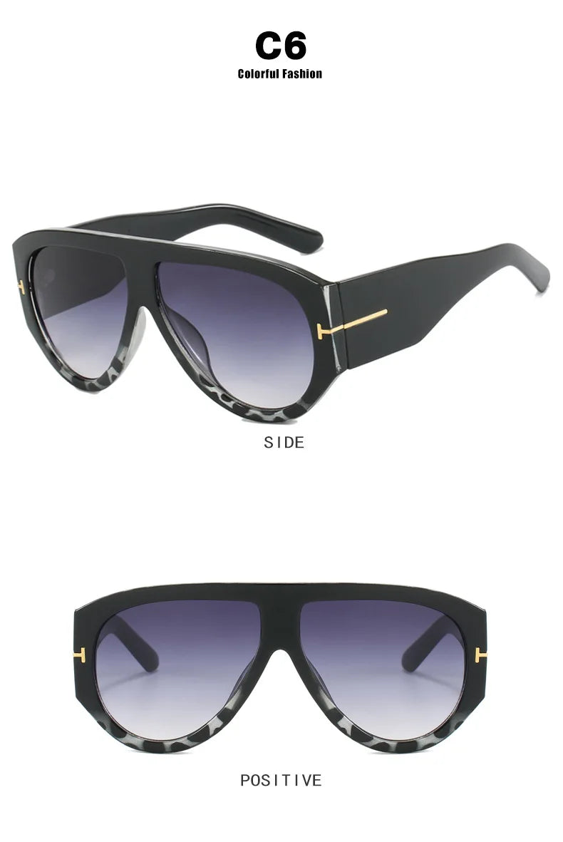 Trendy 2025 Oversize Aviator Glasses