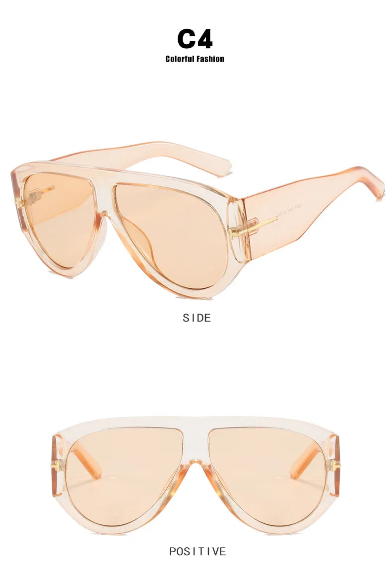 Trendy 2025 Oversize Aviator Glasses